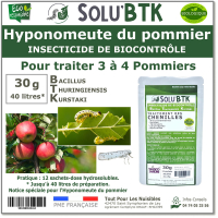 15 g - SoluBtk, Hyponomeute du Pommier