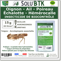 SOLU'BTK La teigne des alliacées 15g
