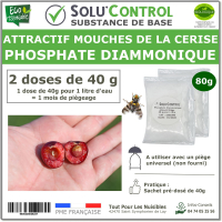 Phosphate Diammonique, appât naturel contre la mouche de la cerise, SOLU'CONTROL - 80g