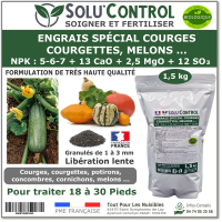Engrais Spécial Courges, courgettes et autres cucurbitacées, SoluControl - Sachet de 1.5kg