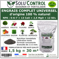 Engrais Complet Universel SOLU'CONTROL - 1.5kg