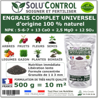Engrais Complet Universel SOLU'CONTROL - 500g