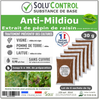 Extrait pépin de raisin Anti-Mildiou - Sachet de 30g - SOLU'CONTROL