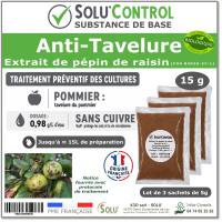 Extrait pépin de raisin Anti-Tavelure - Sachet de 15g - SOLU'CONTROL