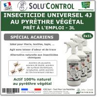 Insecticide 4J PAE Acarien - Actifs 100% Végétaux - Flacon 3L