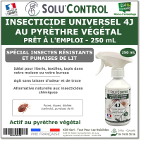 Insecticide 4J PAE Actifs 100% Végétaux - Flacon 250ml