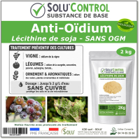 Lécithine de soja Anti-Oïdium - Sachet de 2kg - SOLU'CONTROL