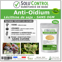 Lécithine de soja Anti-Oïdium - Sachet de 50g - SOLU'CONTROL g