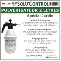 Solu'Control Pulvérisateur 2 litres spécial Jardin