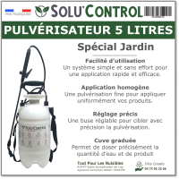 Solu'Control Pulvérisateur 5 litres Jardin