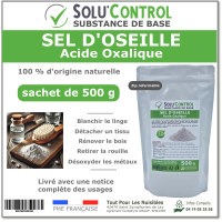 Sel d'oseille 500 g Acide Oxalique 100% Naturel