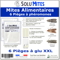 SoluMites - Lot de 6 Pièges pour les mites alimentaires