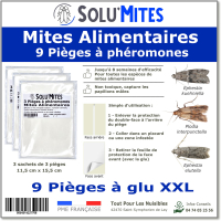 SoluMites - Lot de 9 Pièges pour les mites alimentaires