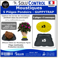 5 Guppy Trap complet avec coupelle