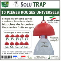 SOLUTRAP - 10 Pièges universels Rouge