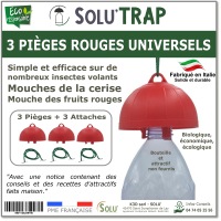 SOLUTRAP - 3 Pièges universels Rouge