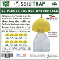 SOLUTRAP - 10 Pièges universels Jaunes