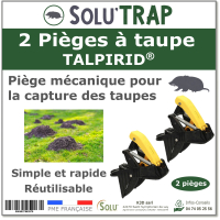 Solu'Trap - Piège à taupe Talpirid - Lot de 2