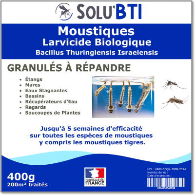 moustique solubti larvicide anti moustiques et tigre 400g