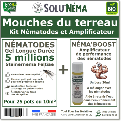 Nématodes (SF) Solunema pour Les mouches du terreaux 5 millions SF