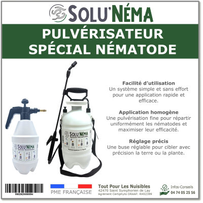 Pulvérisateur Spécial Nématodes, Solu'Néma