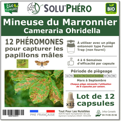 Soluphero - Phéromone mineuse marronnier par 12
