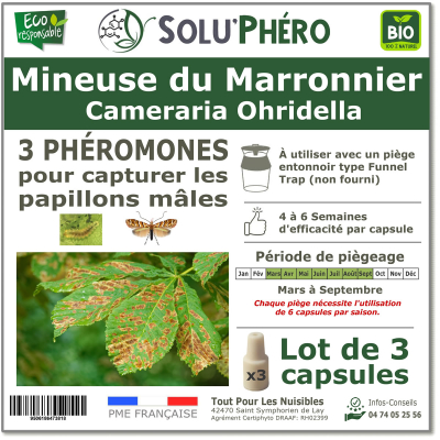 Soluphero - Phéromone mineuse marronnier par 3