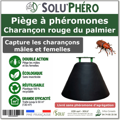 Piège à phéromone pour charançon rouge du palmier, PALMA TRAP sans attractif - Phéromone