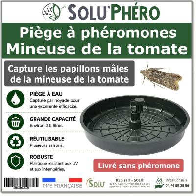 Piège à phéromones Water Trap pour la mineuse de la tomate
