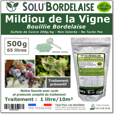 SOLU'BORDELAISE Mildiou de la vigne 500g