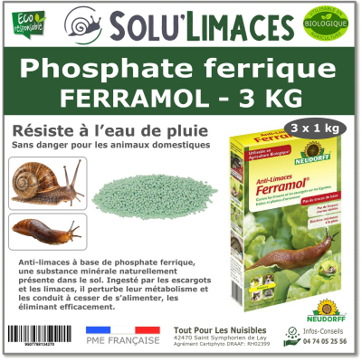 Phosphate ferrrique ferrramol, Solu'Limaces - 3kg