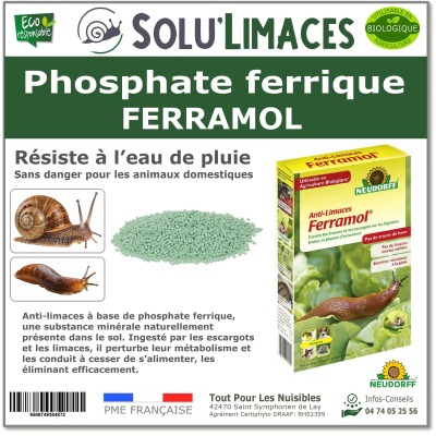 Phosphate ferrrique ferrramol, Solu'Limaces