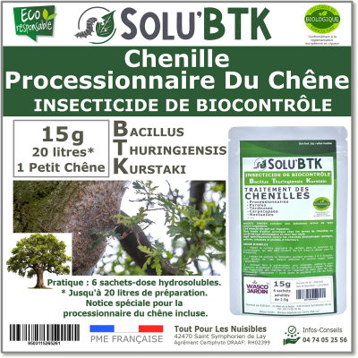 SOLU'BTK Processionnaire du chêne 15g
