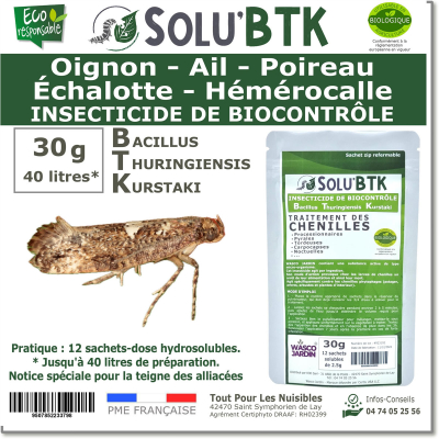 SOLU'BTK La teigne des alliacées 30g