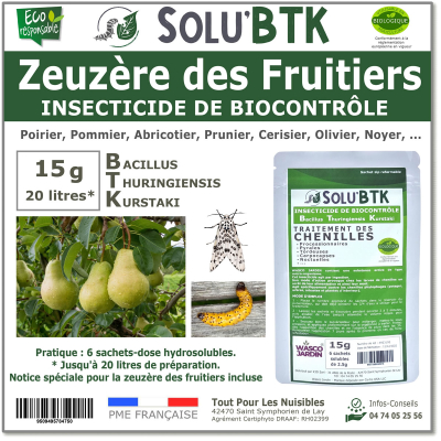 SOLU'BTK Zeuzère des fruitiers 15g