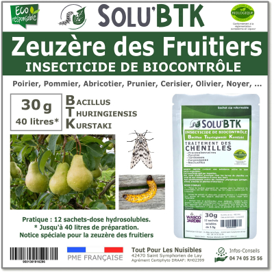 SOLU'BTK Zeuzère des fruitiers 30g