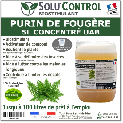 Solu'control Purin de fougère naturel UAB 5L