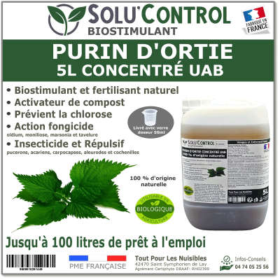 Solu'control Purin d'ortie naturel UAB 5L