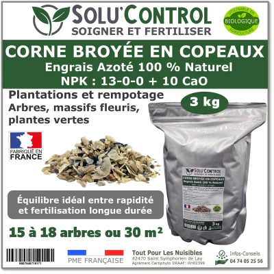 3 kg de Corne Broyée