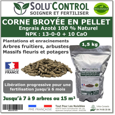 1,5 kg de Corne Broyée