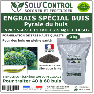 Engrais Buis SOLU'CONTROL - 3kg