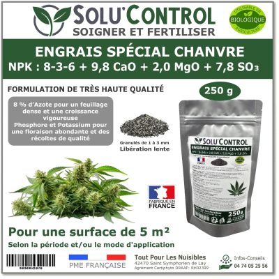Engrais Chanvre SOLU'CONTROL - 250g