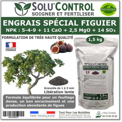 Engrais Figuier SOLU'CONTROL - 1.5kg