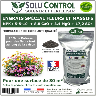 Engrais fleurs et massifs SOLU'CONTROL - 1,5kg