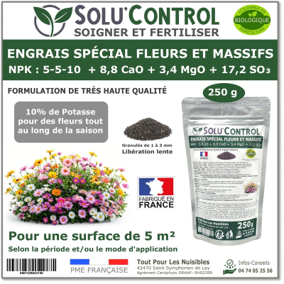 Engrais fleurs et massifs SOLU'CONTROL - 250g