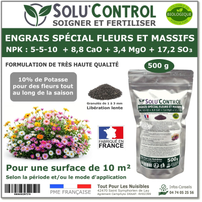 Engrais fleurs et massifs SOLU'CONTROL - 500g