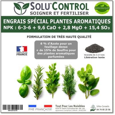 Engrais Plantes aromatiques, Solu'control