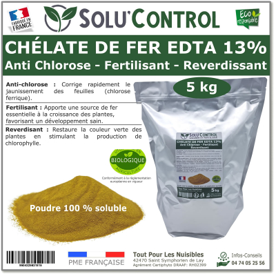 Fer EDTA 13% SOLU'CONTROL - 5kg