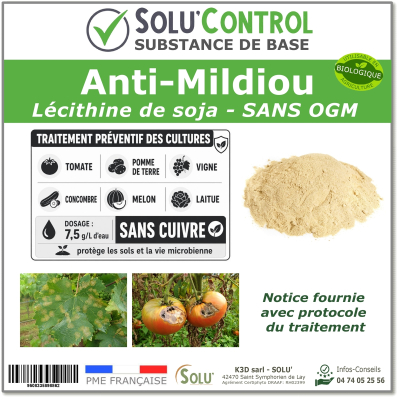 Lécithine de soja Anti-Mildiou - SOLU'CONTROL