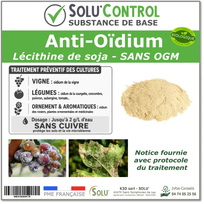 Lécithine de soja Anti-Oïdium - SOLU'CONTROL